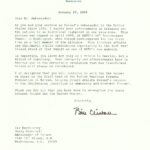 List Prezydenta Billa Clintona do ambasadora Jerzego Koźmińskiego &ndash; Waszyngton 2000